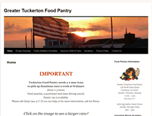 Tablet Screenshot of greatertuckertonfoodpantry.org